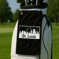 Saint St. Louis Missouri Skyline Souvenir Gift Golf Towel thumb 2