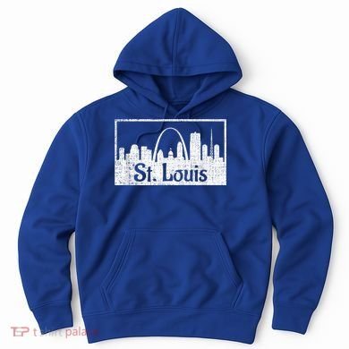Saint St. Louis Missouri Skyline Souvenir Gift Hoodie
