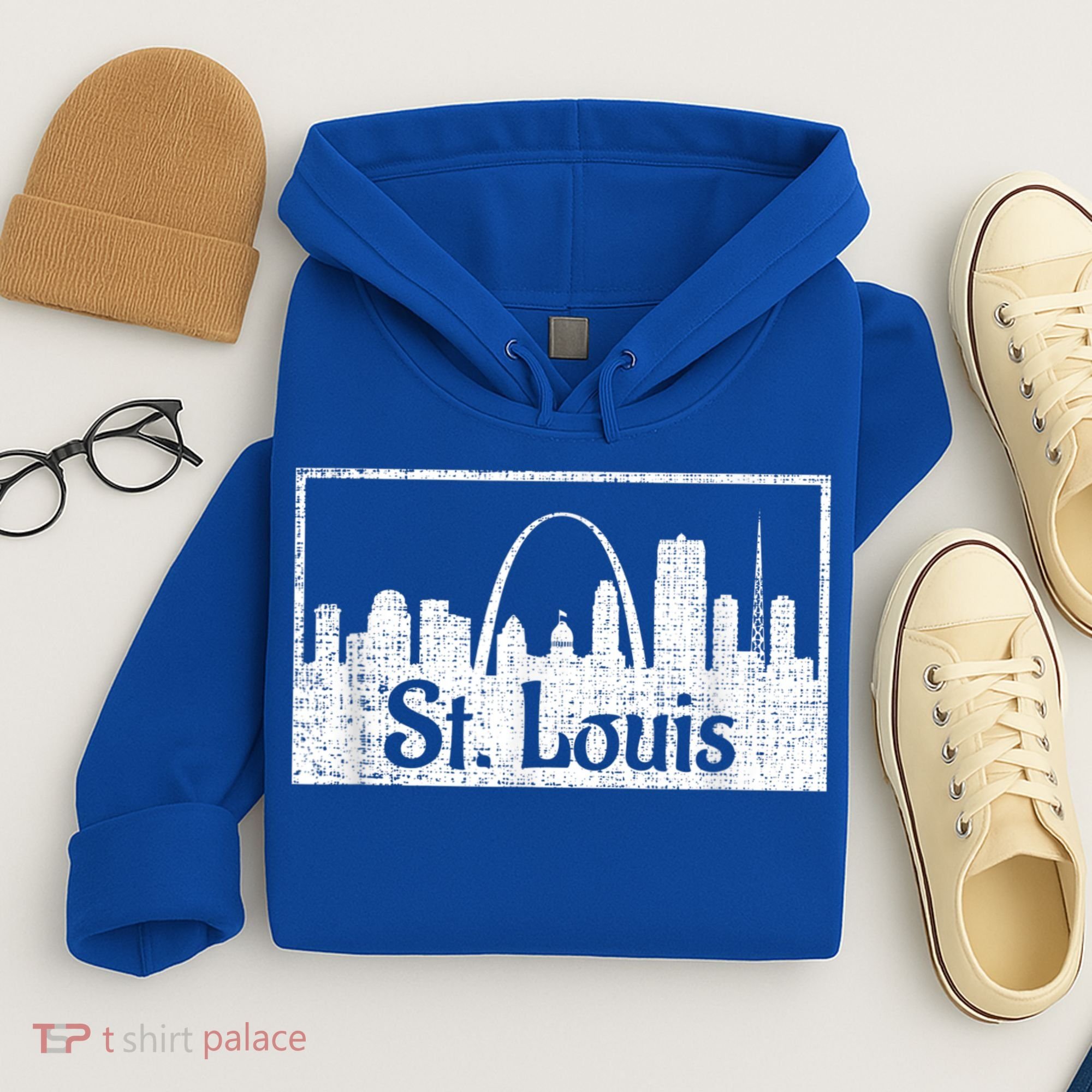 Saint St. Louis Missouri Skyline Souvenir Gift Hoodie