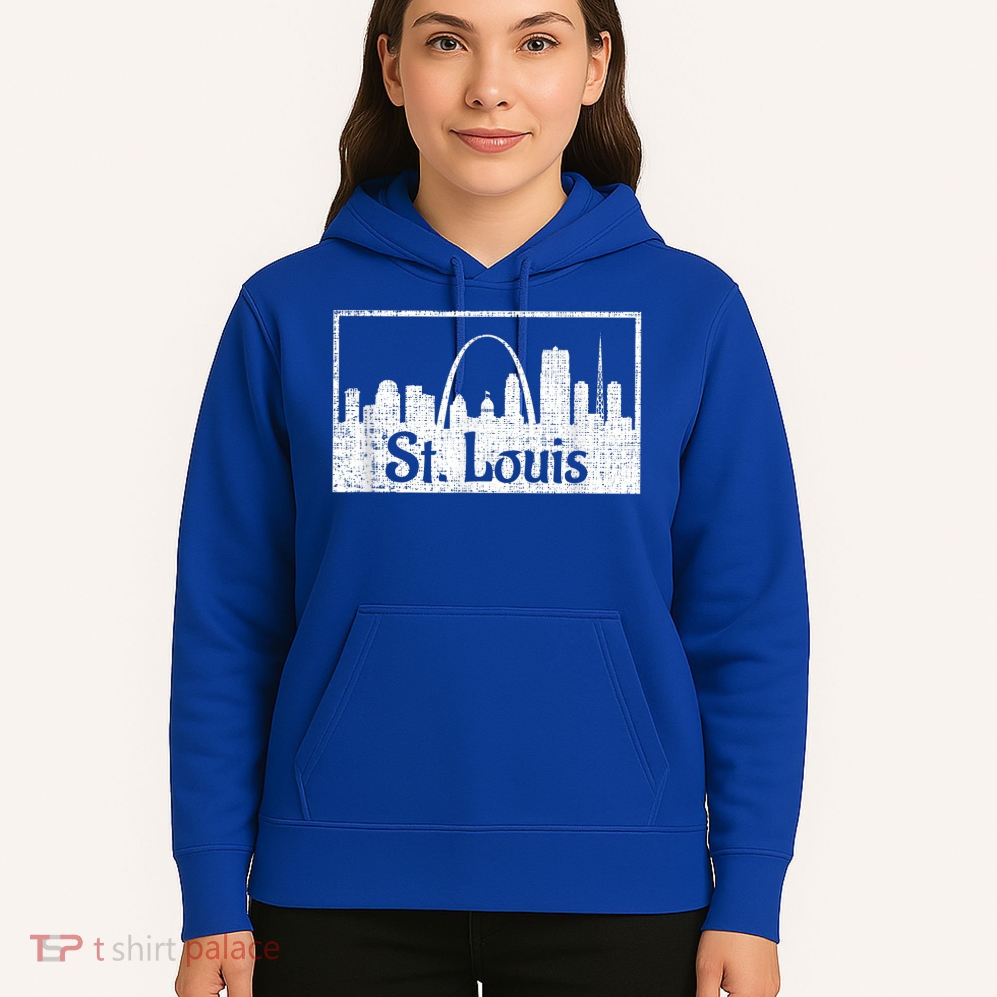 Saint St. Louis Missouri Skyline Souvenir Gift Hoodie
