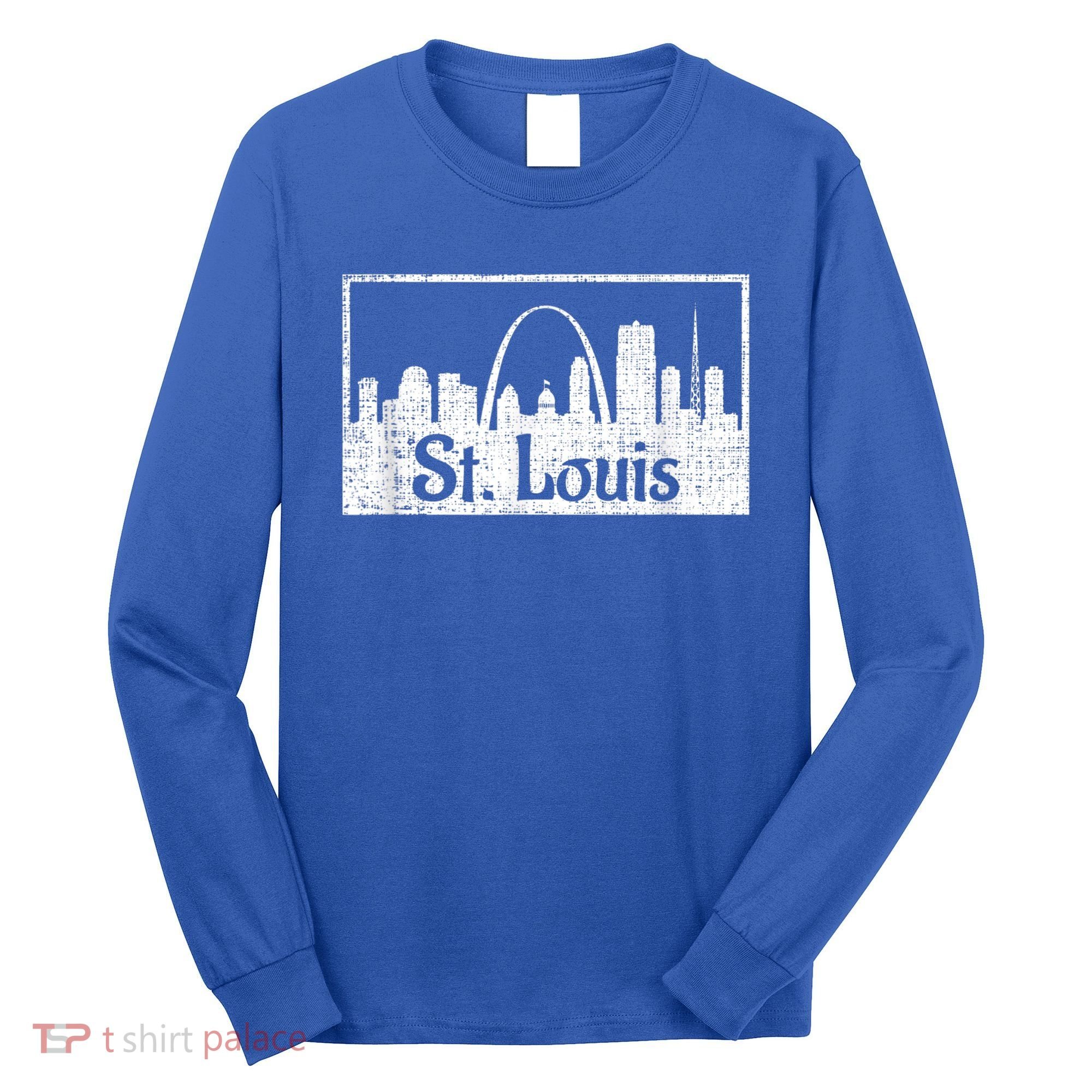 Saint St. Louis Missouri Skyline Souvenir Gift Long Sleeve Shirt