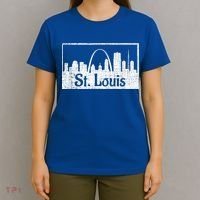 Saint St. Louis Missouri Skyline Souvenir Gift T-Shirt thumb 4