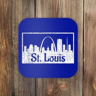 Saint St. Louis Missouri Skyline Souvenir Gift Coaster