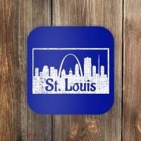 Saint St. Louis Missouri Skyline Souvenir Gift Coaster thumb 0
