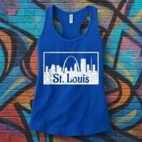 Saint St. Louis Missouri Skyline Souvenir Gift Women's Tank Top thumb 3