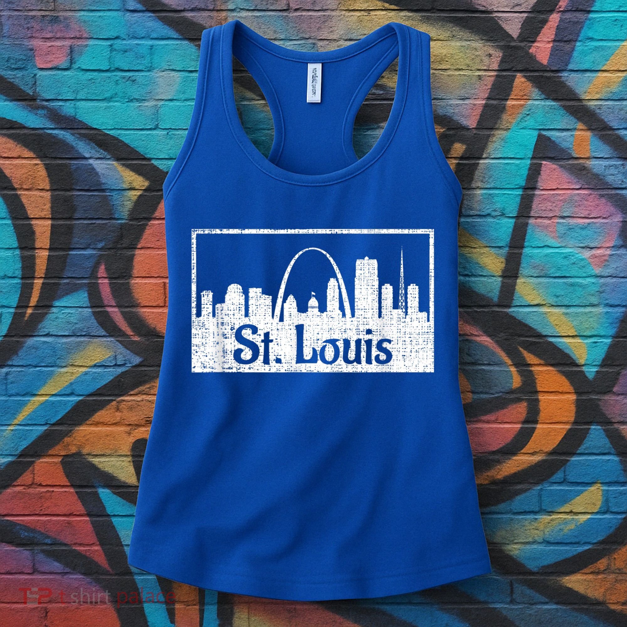 Saint St. Louis Missouri Skyline Souvenir Gift Women's Tank Top