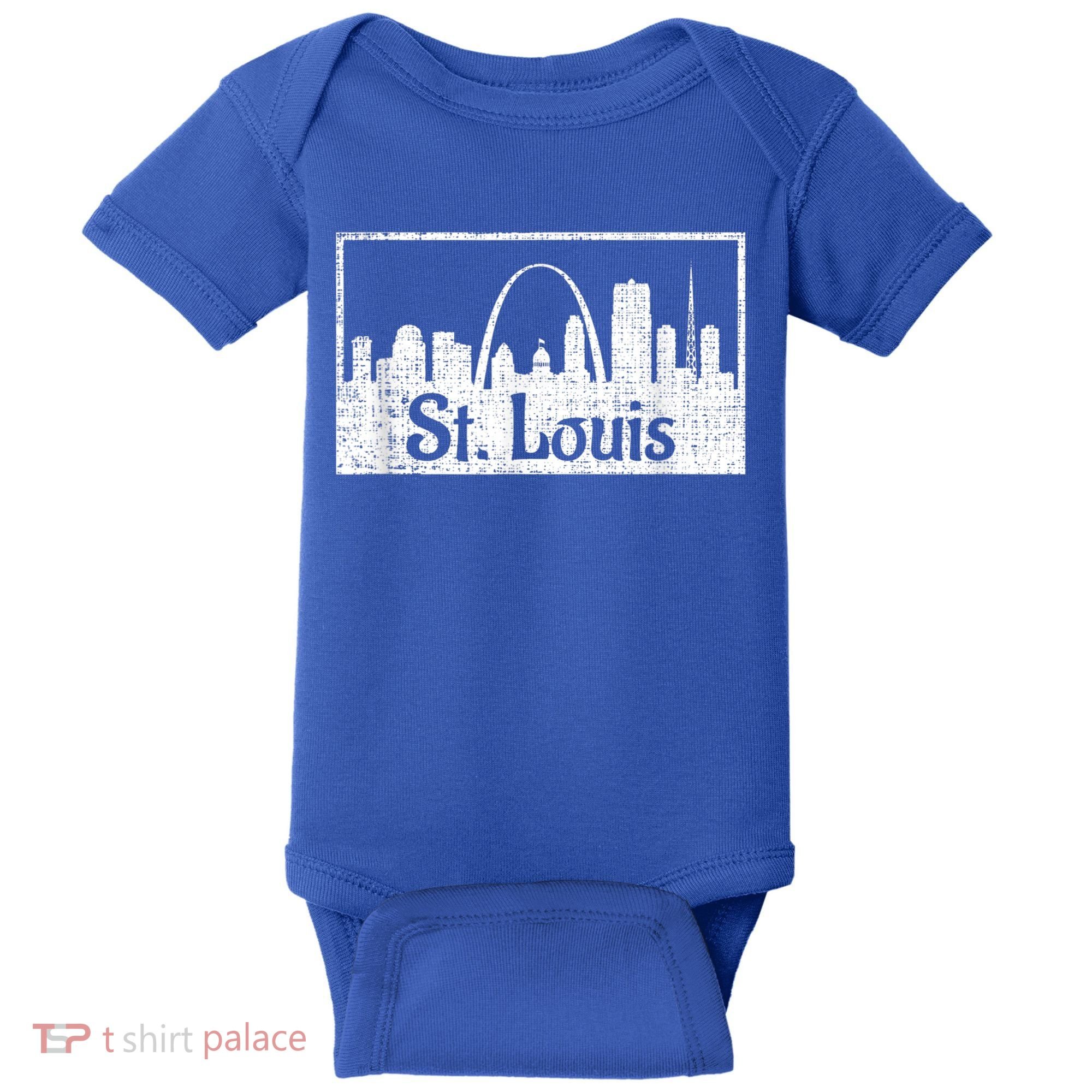 Saint St. Louis Missouri Skyline Souvenir Gift Baby Bodysuit