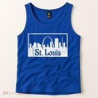 Saint St. Louis Missouri Skyline Souvenir Gift Tank Top thumb 2