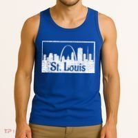 Saint St. Louis Missouri Skyline Souvenir Gift Tank Top thumb 3