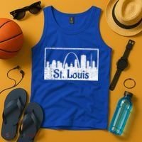 Saint St. Louis Missouri Skyline Souvenir Gift Tank Top thumb 4