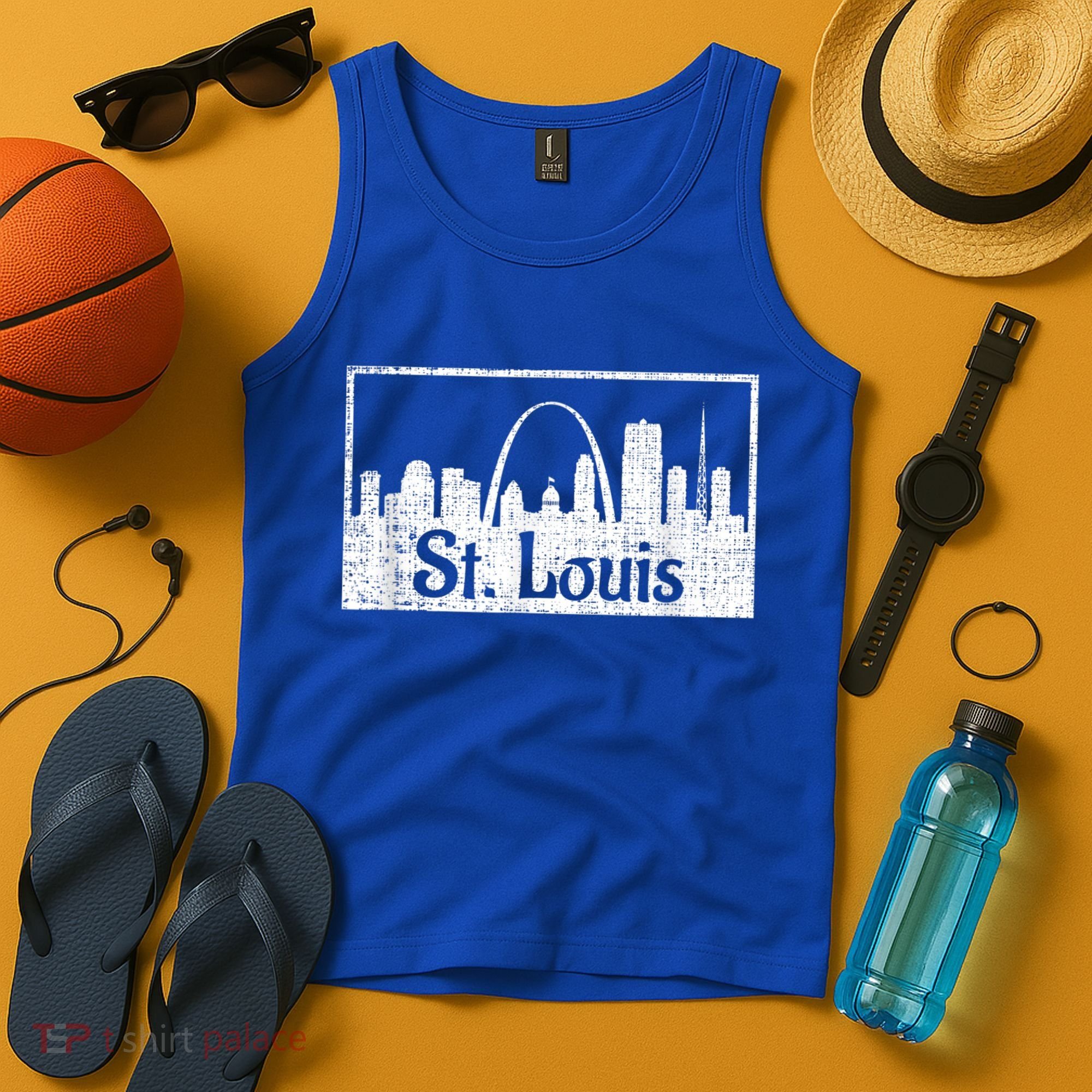 Saint St. Louis Missouri Skyline Souvenir Gift Tank Top