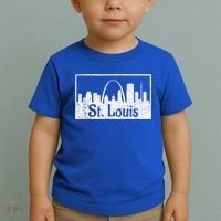 Saint St. Louis Missouri Skyline Souvenir Gift Toddler T-Shirt thumb 2