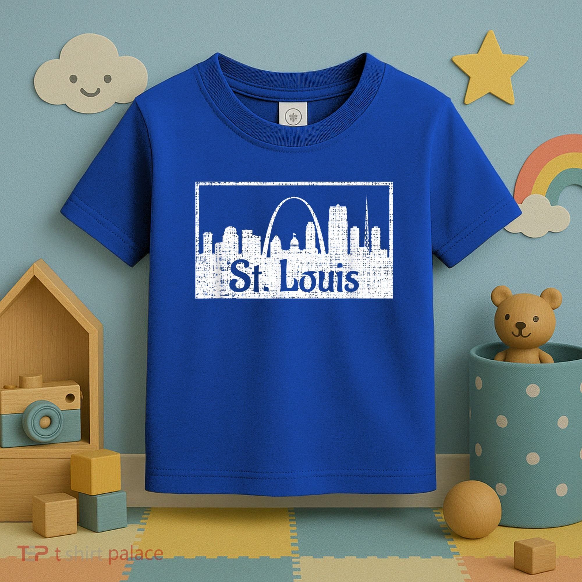 Saint St. Louis Missouri Skyline Souvenir Gift Toddler T-Shirt