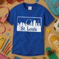 Saint St. Louis Missouri Skyline Souvenir Gift Kids T-Shirt thumb 3