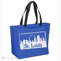 Saint St. Louis Missouri Skyline Souvenir Gift Tote Bag thumb 2