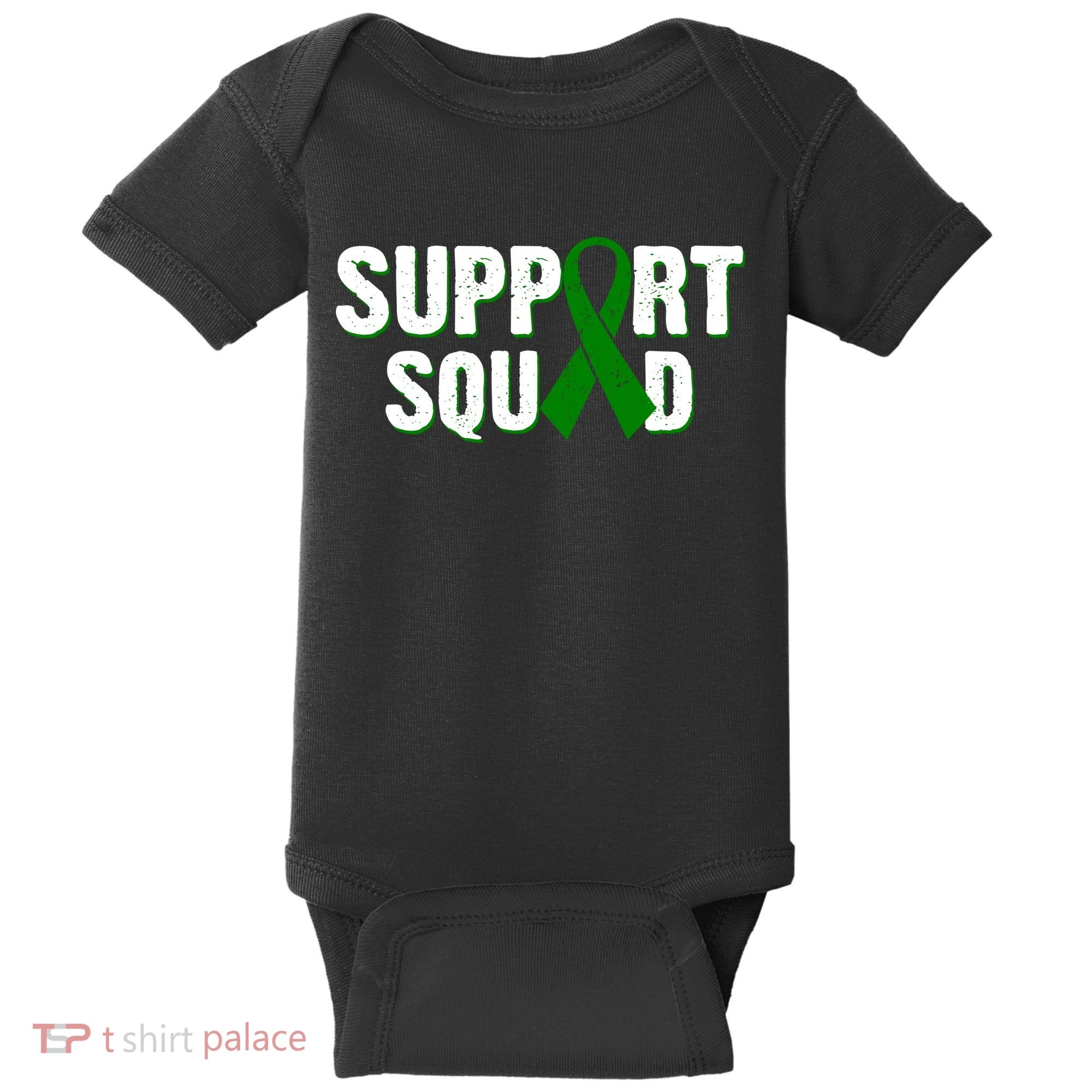 Support Squad Lymphoma Awareness Baby Bodysuit