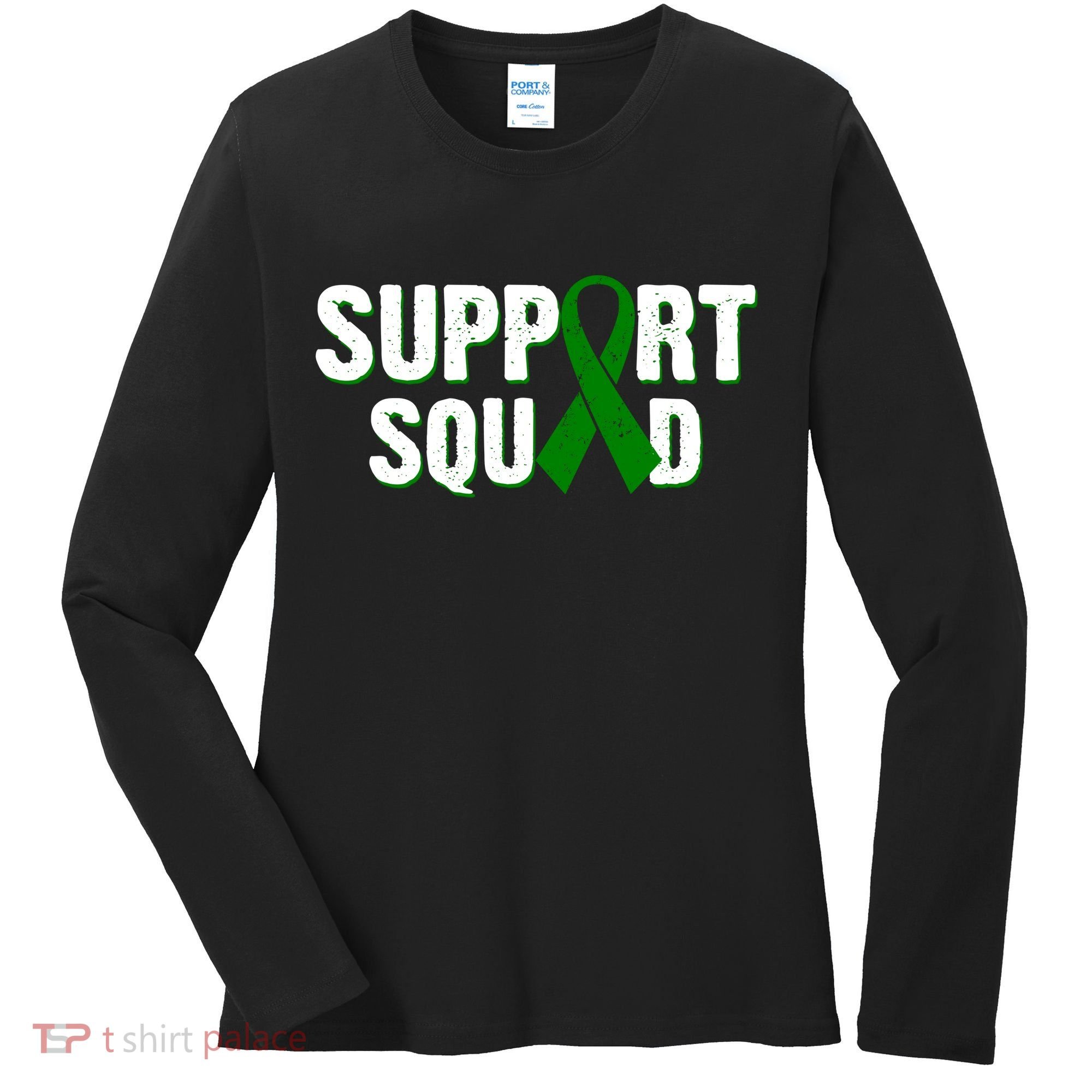 Support Squad Lymphoma Awareness Women's Long Sleeve Shirt