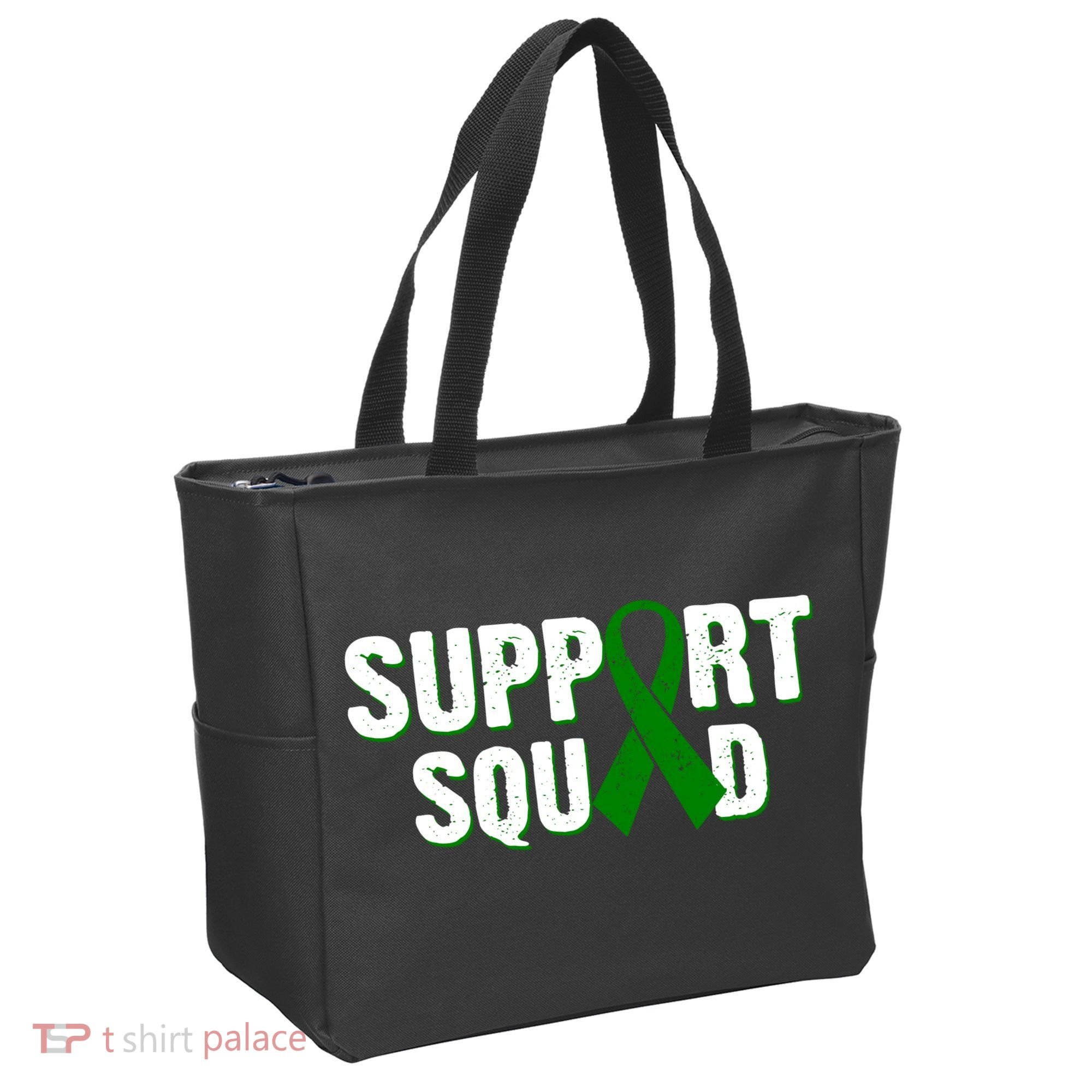 Support Squad Lymphoma Awareness Tote Bag