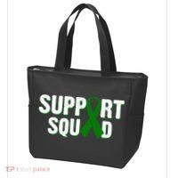 Support Squad Lymphoma Awareness Tote Bag thumb 3