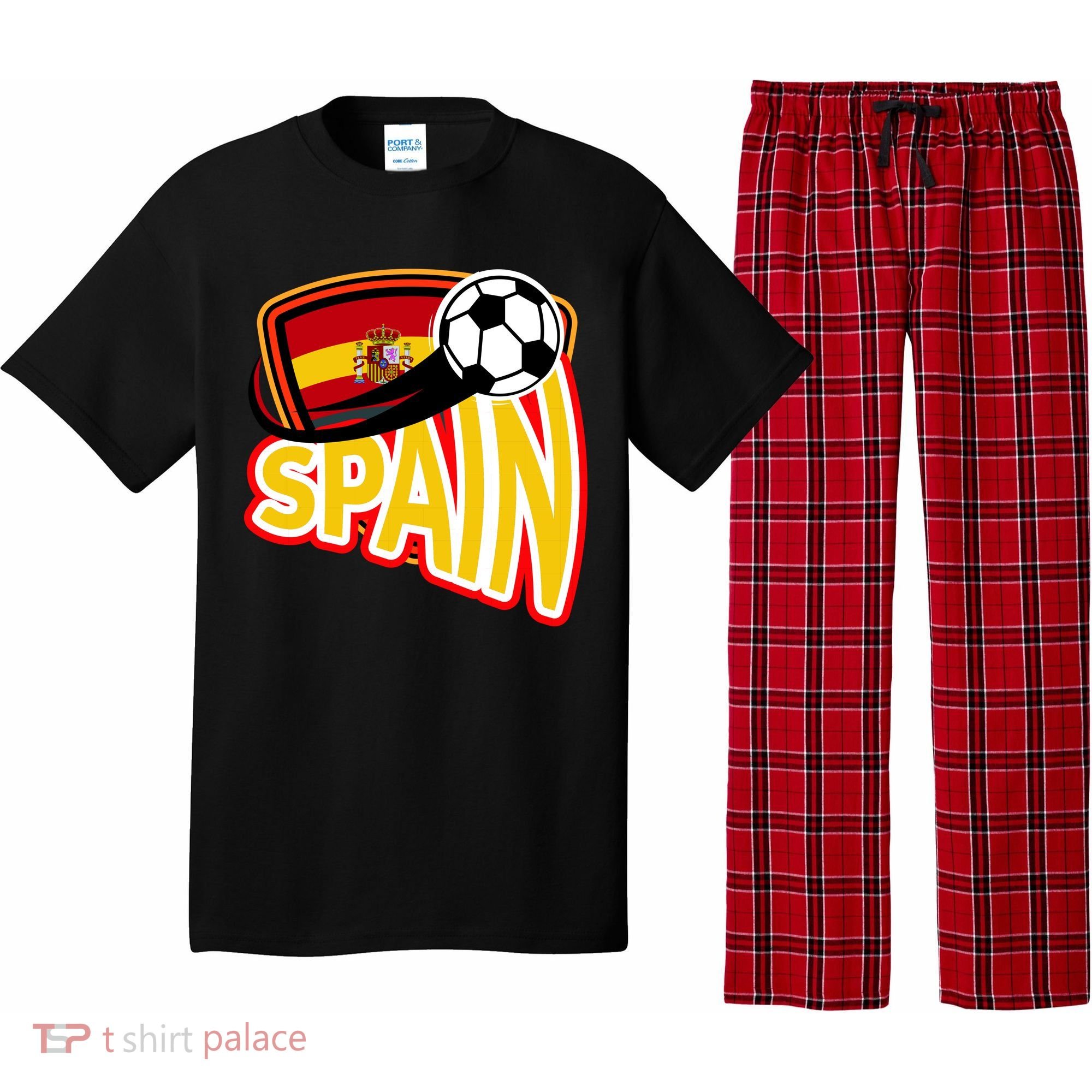 Spain Soccer Logo Pajama Set