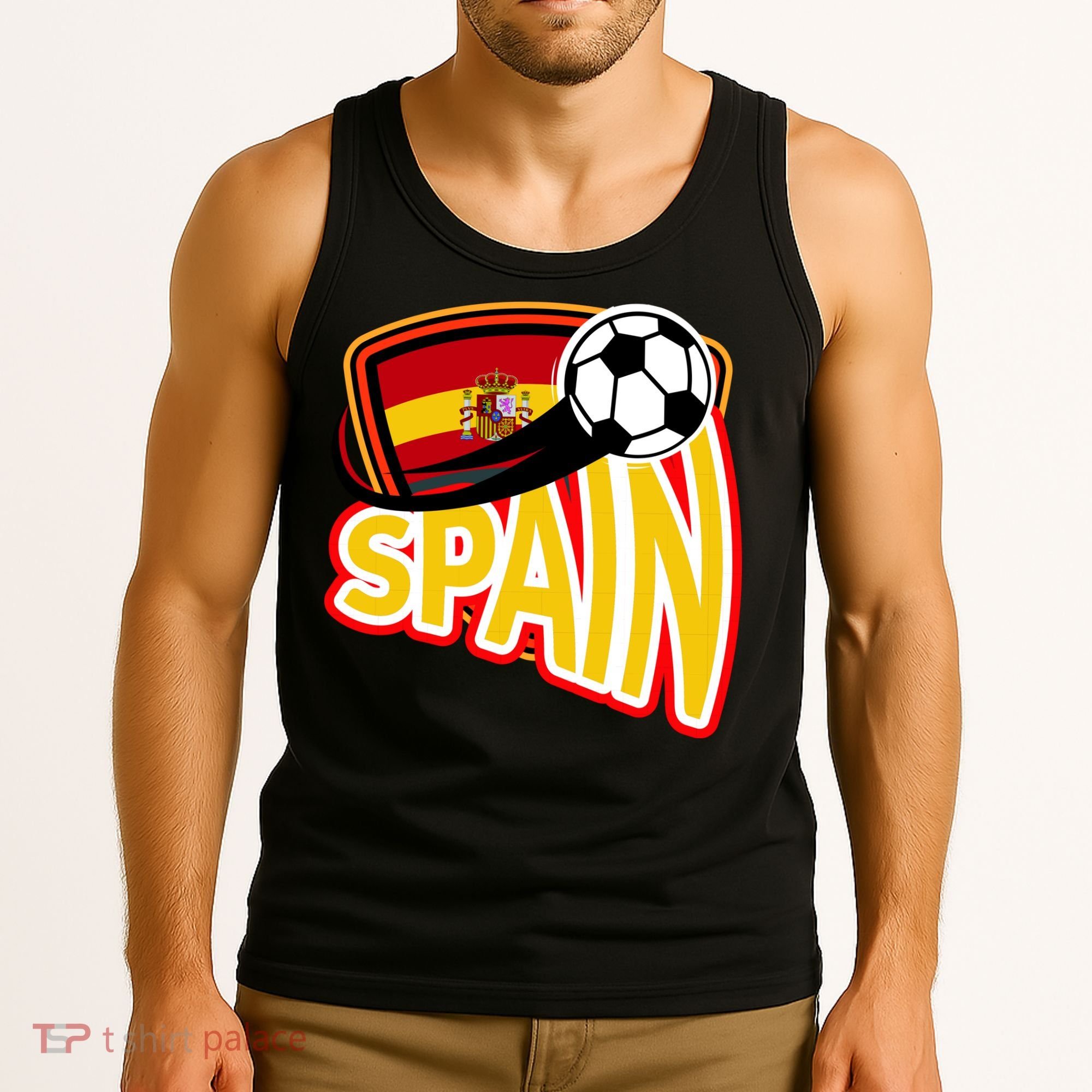 Spain Soccer Logo Tank Top