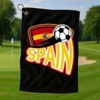 Spain Soccer Logo Golf Towel thumb 1