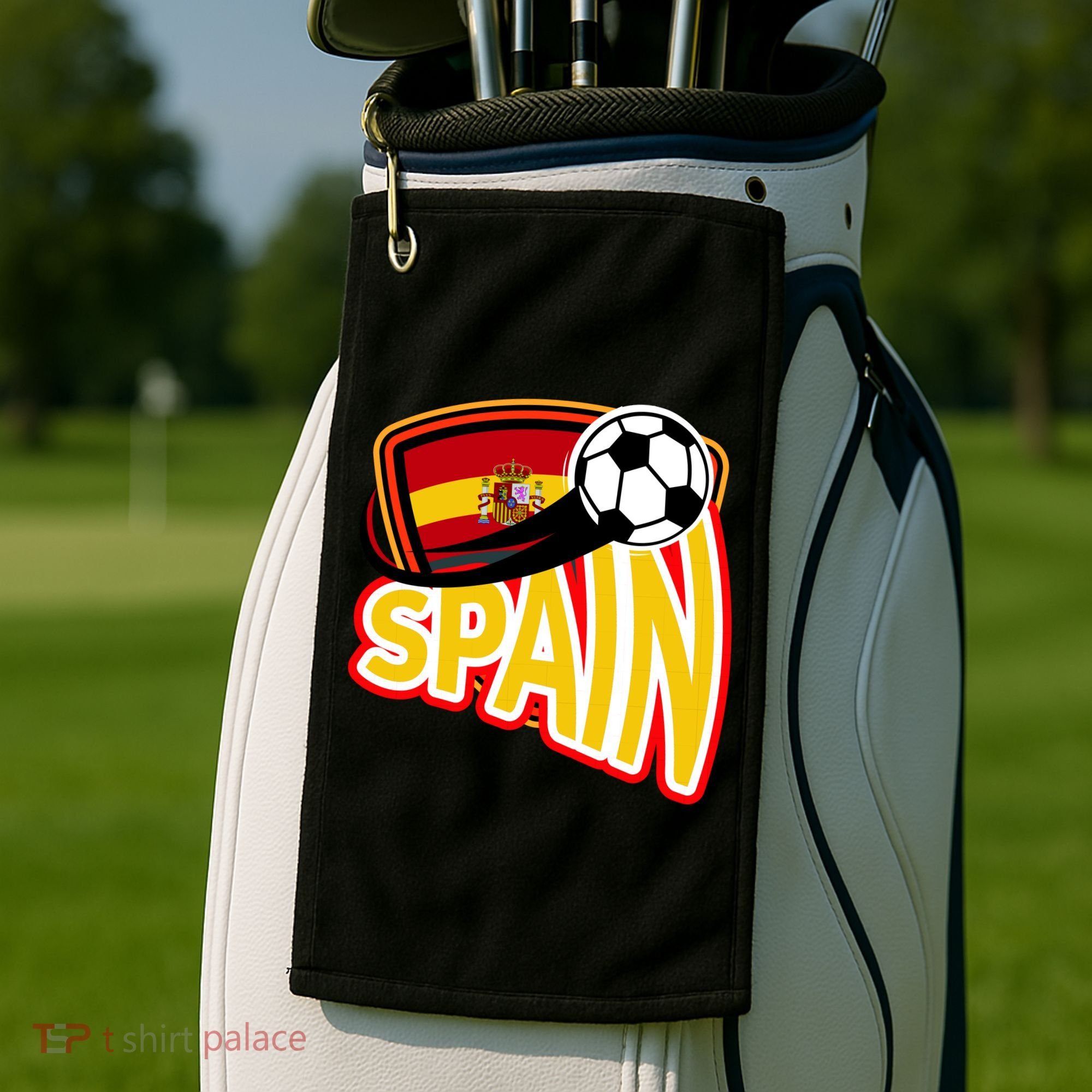 Spain Soccer Logo Golf Towel