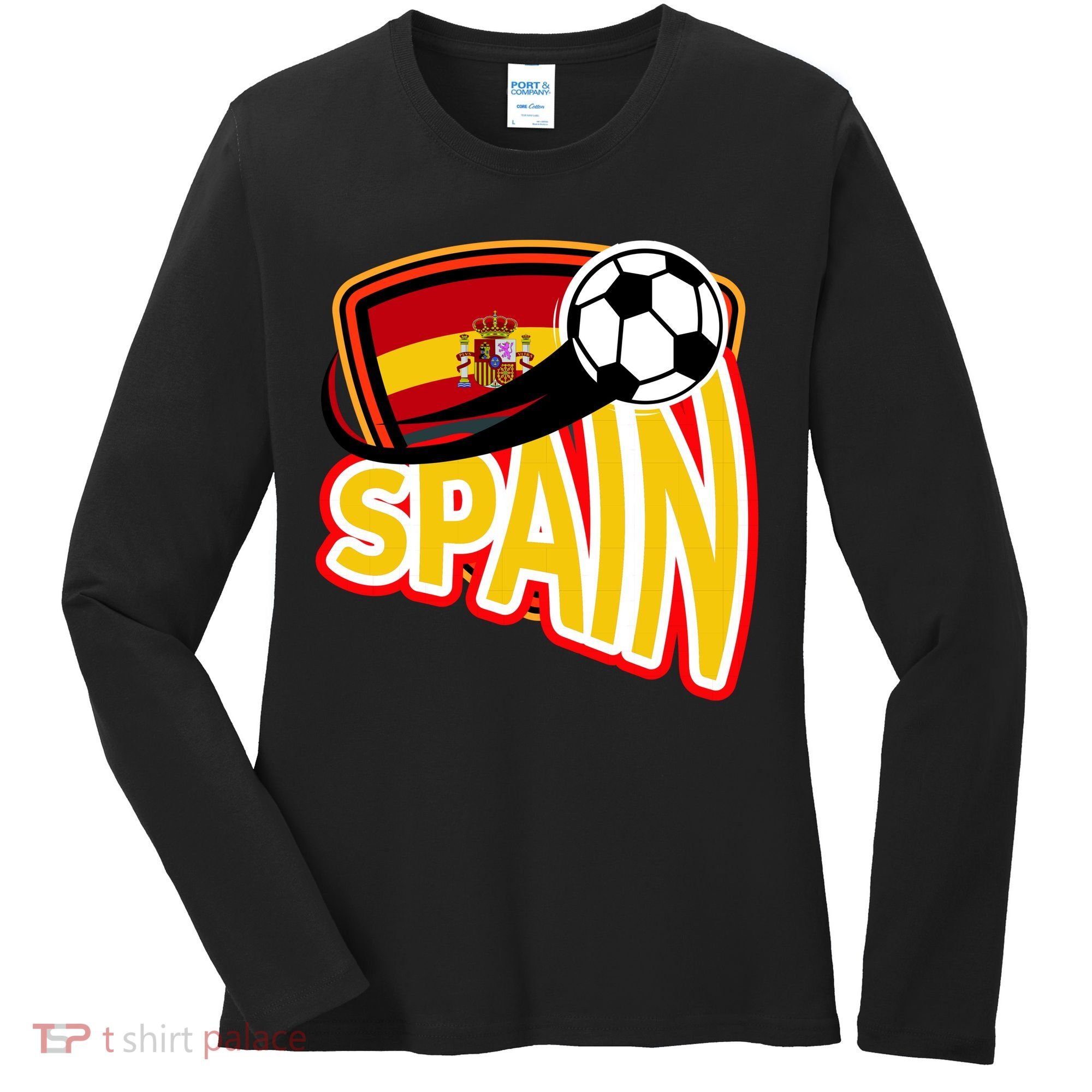 Spain Soccer Logo Women's Long Sleeve Shirt