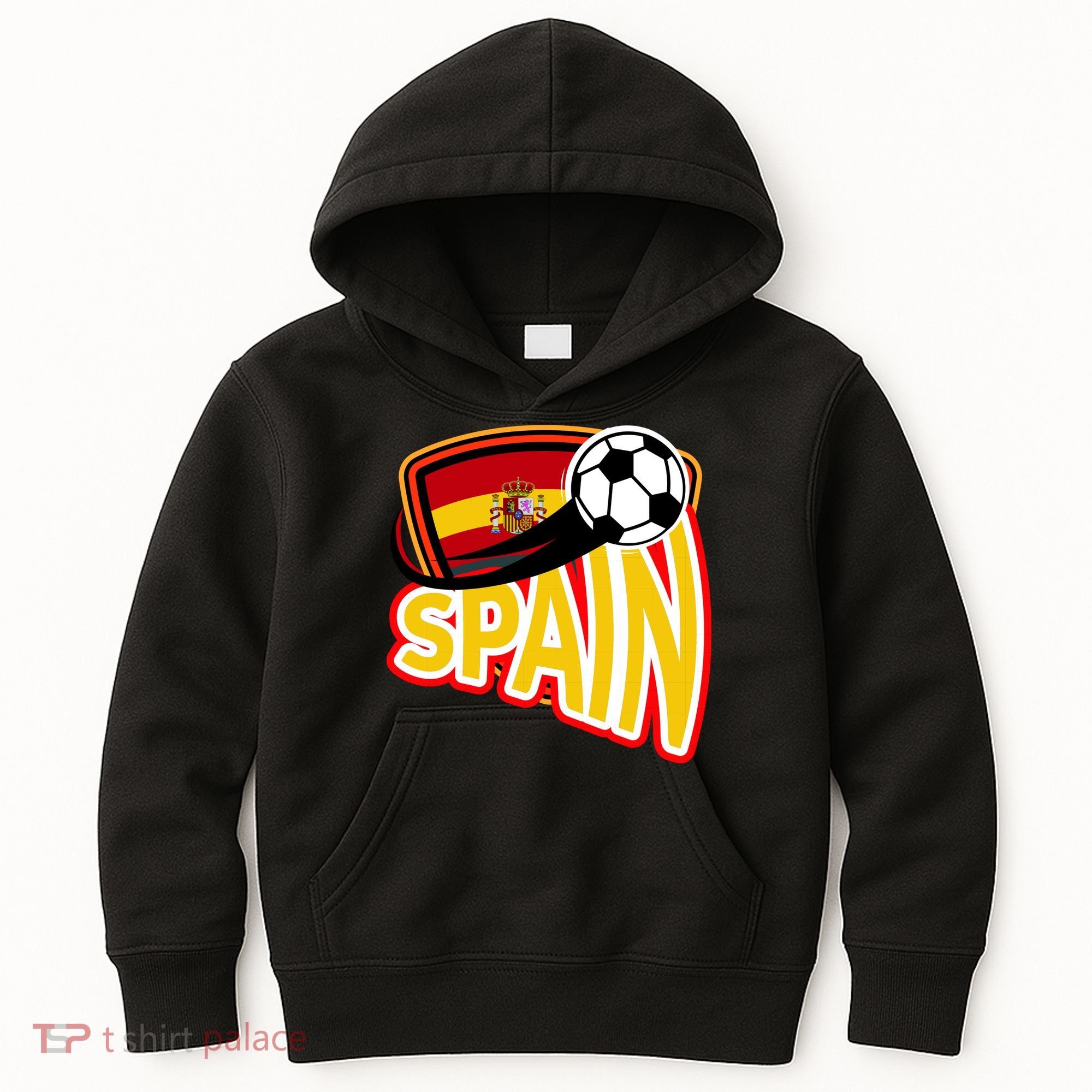 Spain Soccer Logo Kids Hoodie