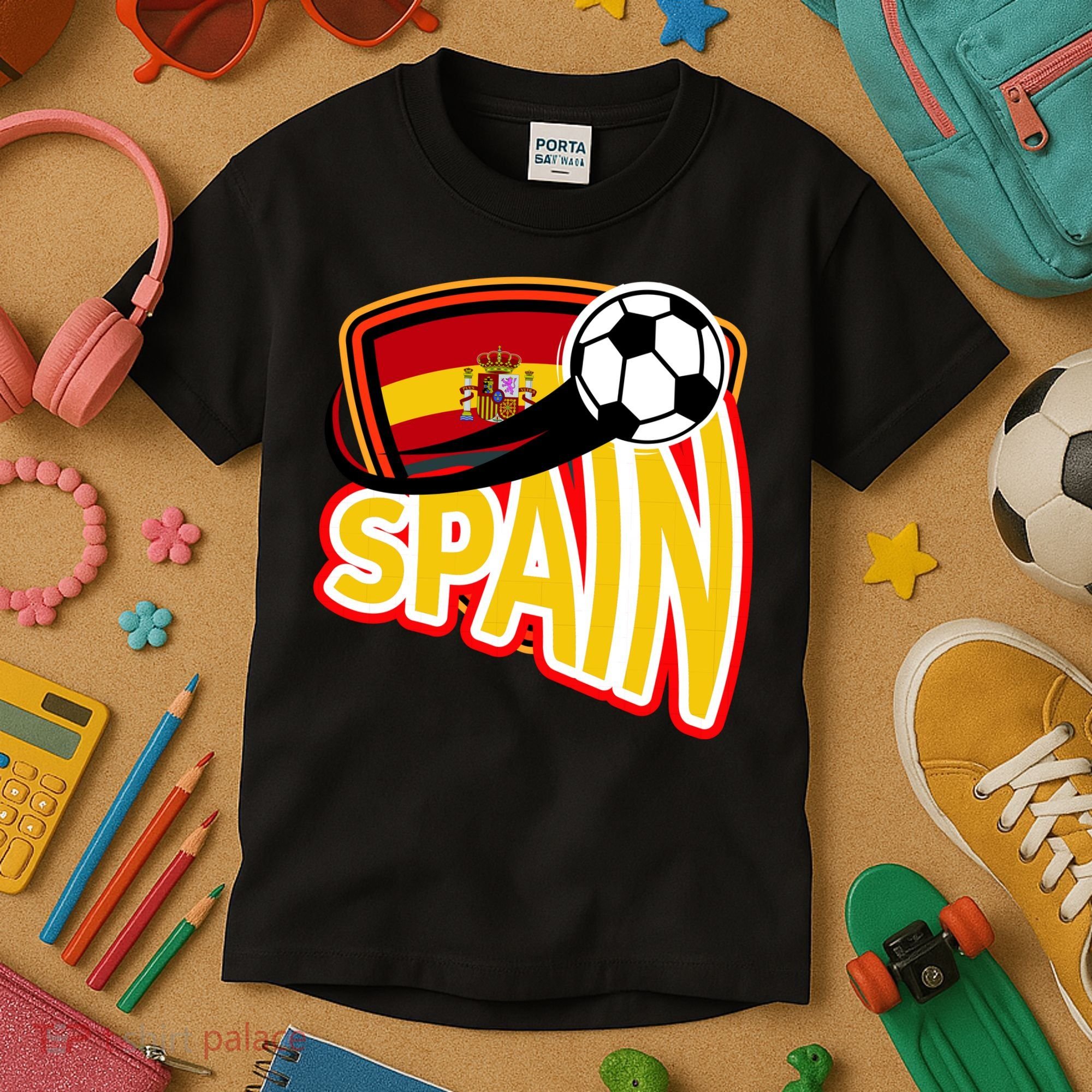 Spain Soccer Logo Kids T-Shirt