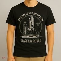 Space Shuttle Launch Galaxy T-Shirt thumb 3