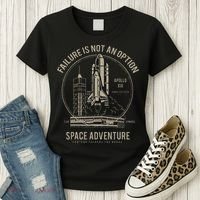 Space Shuttle Launch Galaxy Women's T-Shirt thumb 3