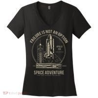 Space Shuttle Launch Galaxy Women's V-Neck T-Shirt thumb 0