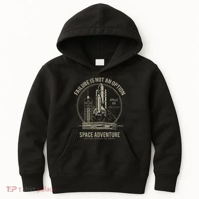 Space Shuttle Launch Galaxy Kids Hoodie