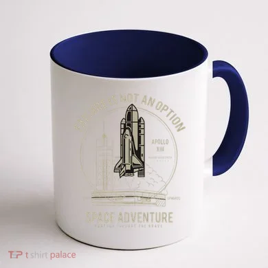 Space Shuttle Launch Galaxy Coffee Mug back