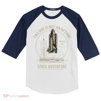Space Shuttle Launch Galaxy Kids Colorblock Raglan Jersey