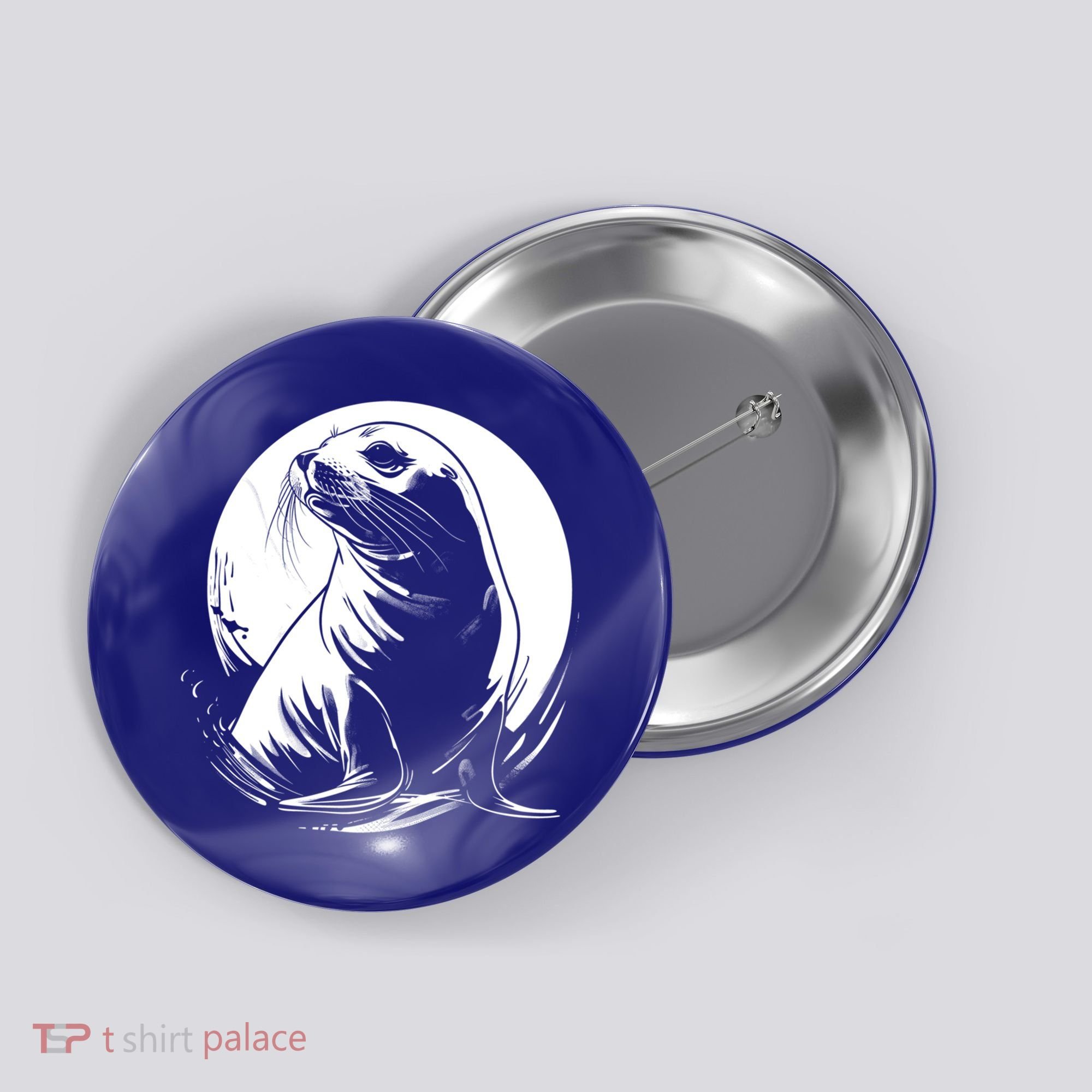Seal Sea Lion Zookeeper Animal Gift Button
