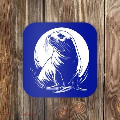 Seal Sea Lion Zookeeper Animal Gift Coaster