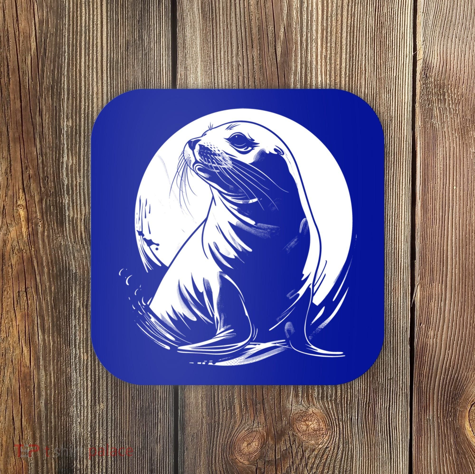 Seal Sea Lion Zookeeper Animal Gift Coaster