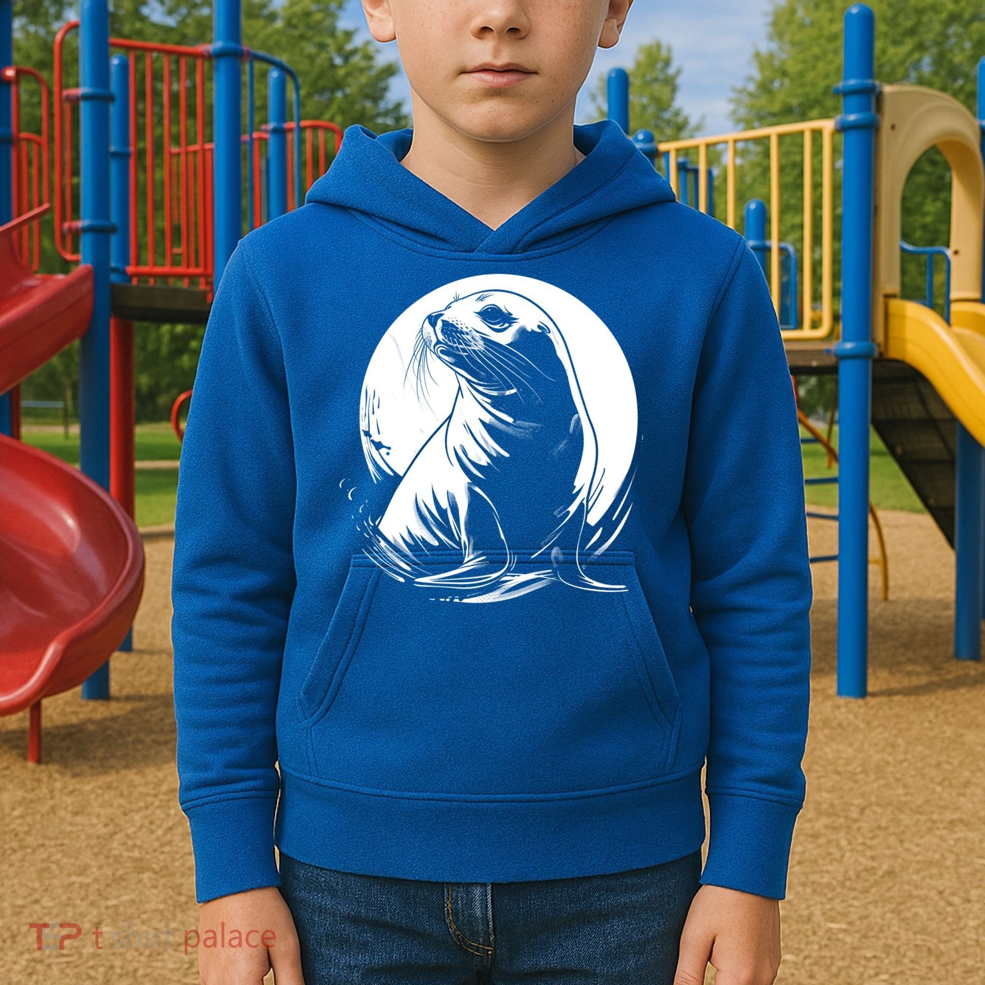 Seal Sea Lion Zookeeper Animal Gift Kids Hoodie