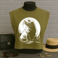 Seal Sea Lion Zookeeper Animal Gift Garment-Dyed Women's Muscle Tee thumb 3