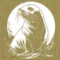 Seal Sea Lion Zookeeper Animal Gift Garment-Dyed Women's Muscle Tee thumb 6