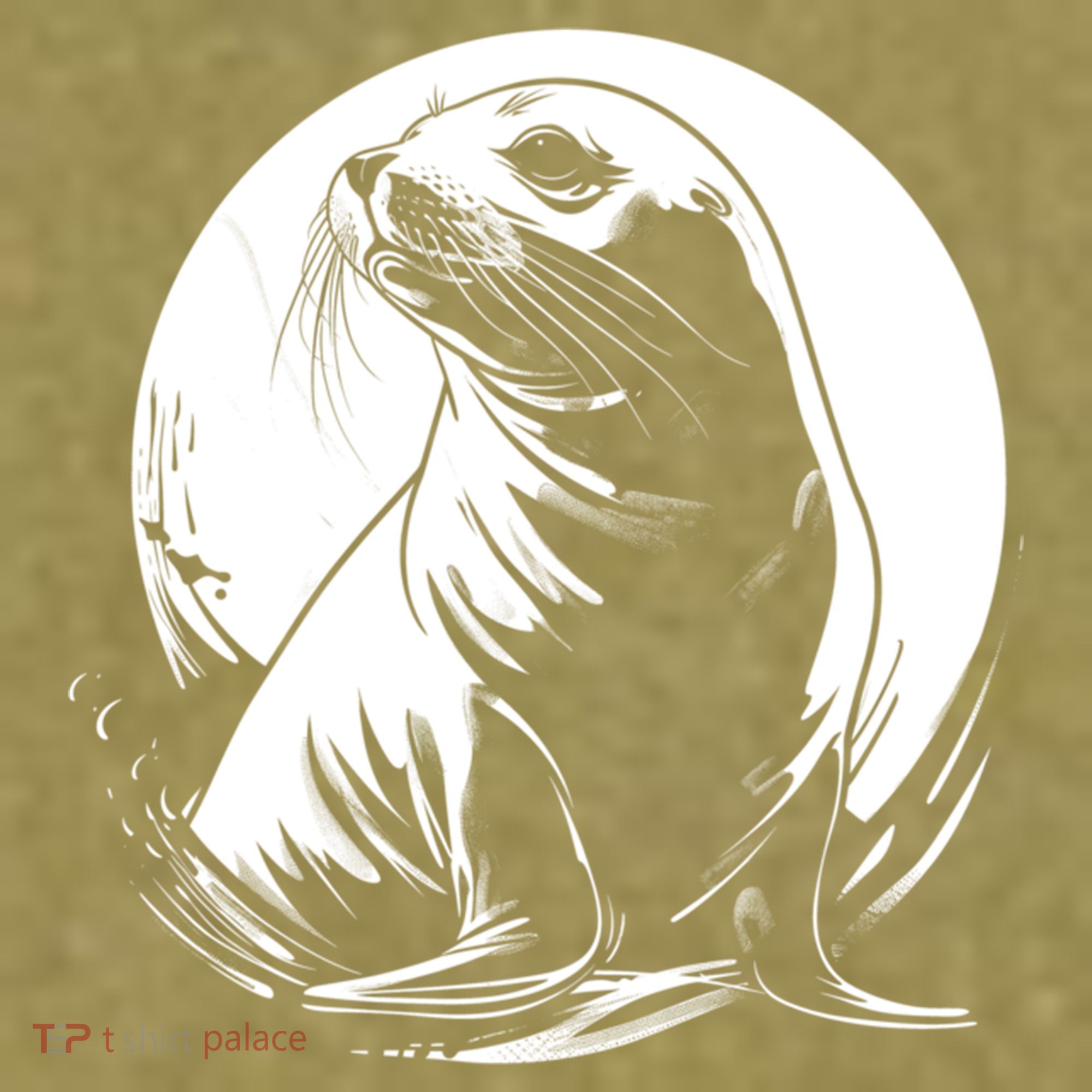 Seal Sea Lion Zookeeper Animal Gift Garment-Dyed Women's Muscle Tee