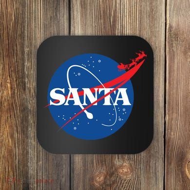 Santa Space Logo Coaster