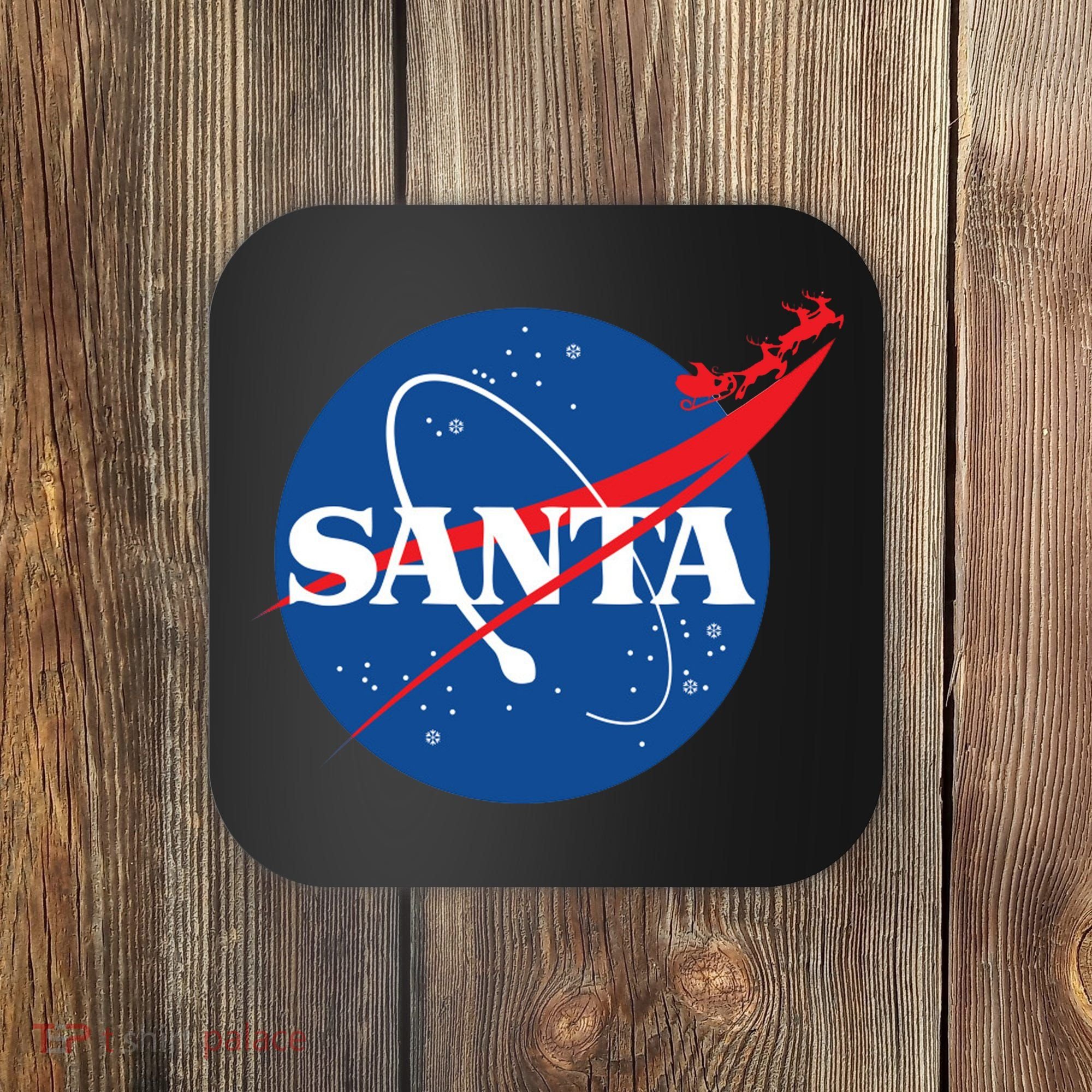 Santa Space Logo Coaster