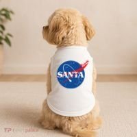 Santa Space Logo Doggie Tank thumb 2