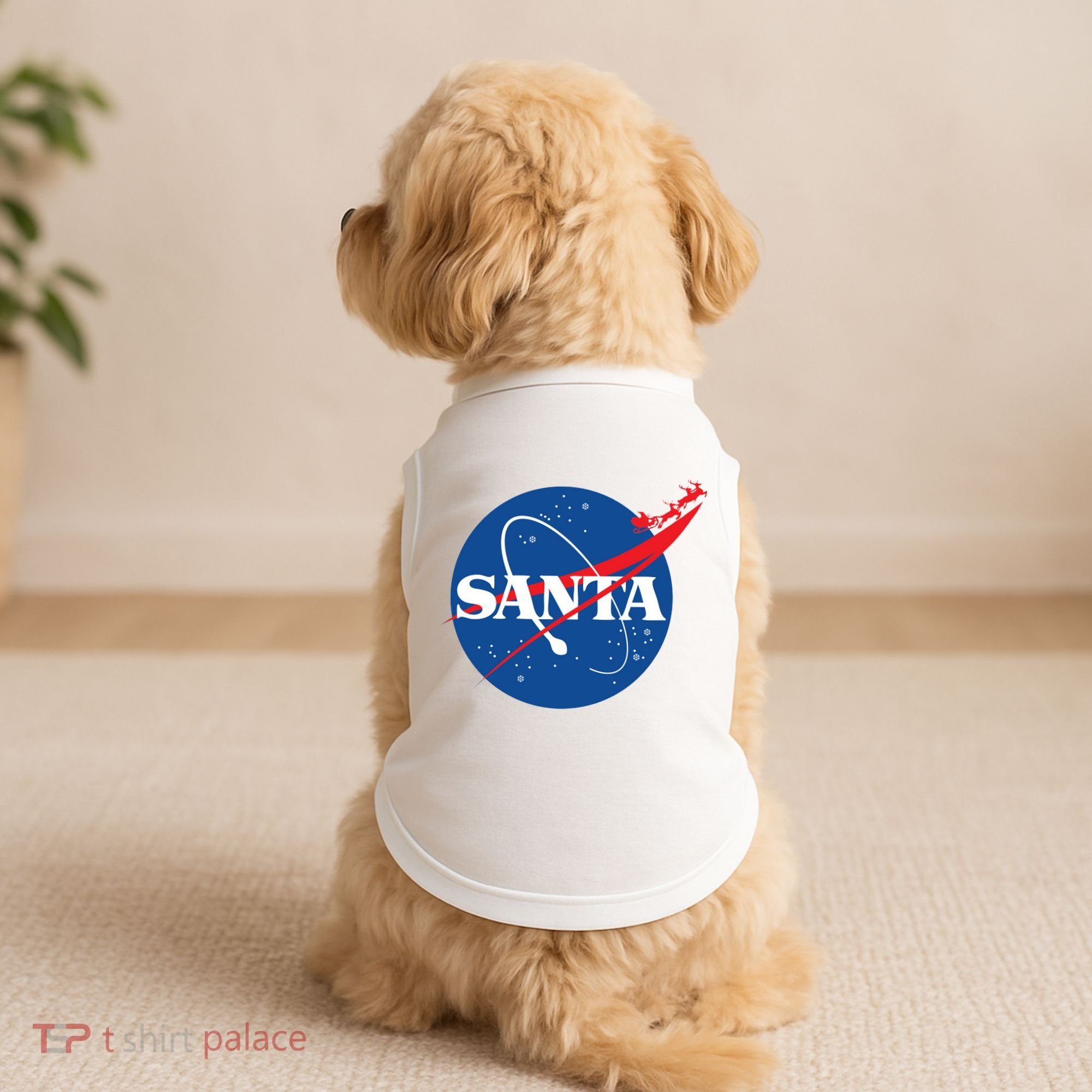 Santa Space Logo Doggie Tank