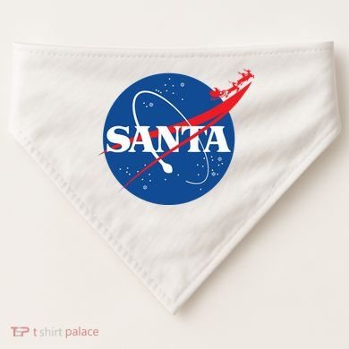 Santa Space Logo USA-Made Doggie Bandana