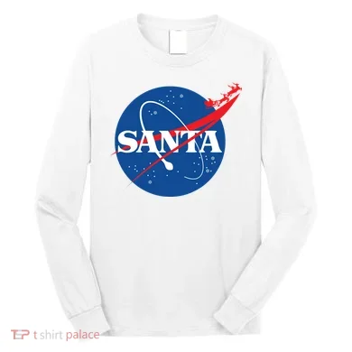 Santa Space Logo Long Sleeve Shirt