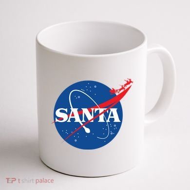 Santa Space Logo Coffee Mug back